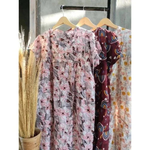 Promo Daster Resleting Termurah / Daster Jumbo Wolfis Poli Katun Sanwos Terlaris